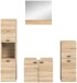 Badezimmer-Set >Boston< in Eiche Sonoma - 137x186x33cm (BxHxT)