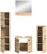 Badezimmer-Set >Boston< in Eiche Sonoma - 137x186x33cm (BxHxT)