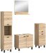 Badezimmer-Set >Boston< in Eiche Sonoma - 137x186x33cm (BxHxT)