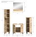 Badezimmer-Set >Boston< in Eiche Sonoma - 137x186x33cm (BxHxT)