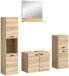 Badezimmer-Set >Boston< in Eiche Sonoma - 137x186x33cm (BxHxT)