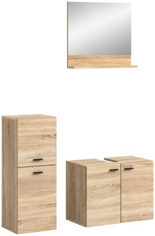 Badezimmer-Set >Boston< in Eiche Sonoma - 102x186x33cm (BxHxT)