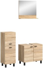 Badezimmer-Set >Boston< in Eiche Sonoma - 102x186x33cm (BxHxT)