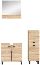 Badezimmer-Set >Boston< in Eiche Sonoma - 102x186x33cm (BxHxT)