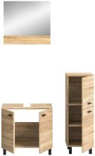 Badezimmer-Set >Boston< in Eiche Sonoma - 102x186x33cm (BxHxT)