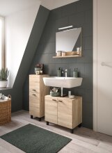 Badezimmer-Set >Boston< in Eiche Sonoma - 102x186x33cm (BxHxT)