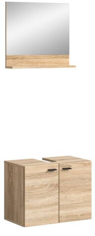 Badezimmer-Set >Boston< in Eiche Sonoma - 57x186x33cm (BxHxT)