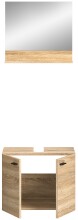 Badezimmer-Set >Boston< in Eiche Sonoma - 57x186x33cm (BxHxT)