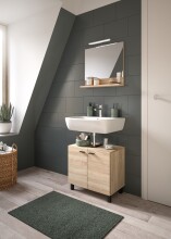 Badezimmer-Set >Boston< in Eiche Sonoma - 57x186x33cm (BxHxT)