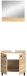 Badezimmer-Set >Boston< in Eiche Sonoma - 57x186x33cm (BxHxT)