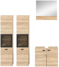 Badezimmer-Set >Boston< in Eiche Sonoma - 137x186x33cm (BxHxT)