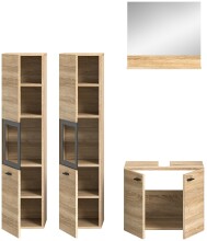 Badezimmer-Set >Boston< in Eiche Sonoma - 137x186x33cm (BxHxT)