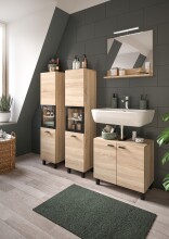 Badezimmer-Set >Boston< in Eiche Sonoma - 137x186x33cm (BxHxT)