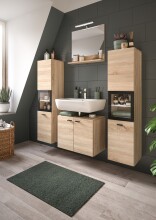 Badezimmer-Set >Boston< in Eiche Sonoma - 137x186x33cm (BxHxT)