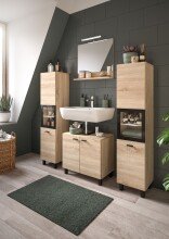 Badezimmer-Set >Boston< in Eiche Sonoma - 137x186x33cm (BxHxT)