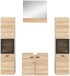 Badezimmer-Set >Boston< in Eiche Sonoma - 137x186x33cm (BxHxT)