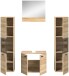 Badezimmer-Set >Boston< in Eiche Sonoma - 137x186x33cm (BxHxT)