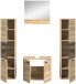 Badezimmer-Set >Boston< in Eiche Sonoma - 137x186x33cm (BxHxT)