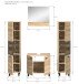Badezimmer-Set >Boston< in Eiche Sonoma - 137x186x33cm (BxHxT)