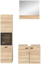 Badezimmer-Set >Boston< in Eiche Sonoma - 102x186x33cm (BxHxT)