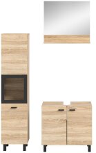 Badezimmer-Set >Boston< in Eiche Sonoma - 102x186x33cm (BxHxT)