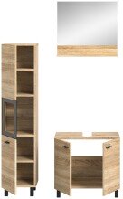 Badezimmer-Set >Boston< in Eiche Sonoma - 102x186x33cm (BxHxT)