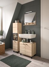 Badezimmer-Set >Boston< in Eiche Sonoma - 102x186x33cm (BxHxT)