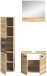 Badezimmer-Set >Boston< in Eiche Sonoma - 102x186x33cm (BxHxT)