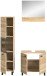 Badezimmer-Set >Boston< in Eiche Sonoma - 102x186x33cm (BxHxT)