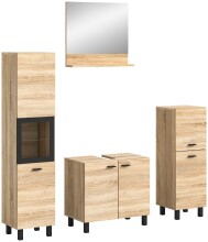 Badezimmer-Set >Boston< in Eiche Sonoma - 137x186x33cm (BxHxT)