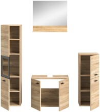 Badezimmer-Set >Boston< in Eiche Sonoma - 137x186x33cm (BxHxT)