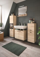 Badezimmer-Set >Boston< in Eiche Sonoma - 137x186x33cm (BxHxT)