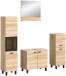 Badezimmer-Set >Boston< in Eiche Sonoma - 137x186x33cm (BxHxT)