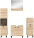 Badezimmer-Set >Boston< in Eiche Sonoma - 137x186x33cm (BxHxT)