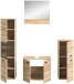 Badezimmer-Set >Boston< in Eiche Sonoma - 137x186x33cm (BxHxT)