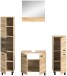 Badezimmer-Set >Boston< in Eiche Sonoma - 137x186x33cm (BxHxT)
