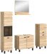 Badezimmer-Set >Boston< in Eiche Sonoma - 137x186x33cm (BxHxT)