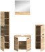 Badezimmer-Set >Boston< in Eiche Sonoma - 137x186x33cm (BxHxT)