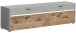 Lowboard >Celino< in Hellgrau - 185x51x43cm (BxHxT)