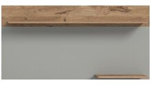 Wandboard >Celino< in Hellgrau - 140x70x22cm (BxHxT)