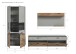 Wohnwand >Celino< in Hellgrau - 285x195x43cm (BxHxT)