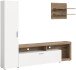 Wohnwand >Cross< in Weiß - 218x178x31cm (BxHxT)