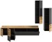 Wohnwand >Goal< in Grau - 247x196x37cm (BxHxT)