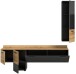 Wohnwand >Goal< in Grau - 195x196x37cm (BxHxT)