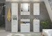 Hochschrank >Venice< in Weiß Hochglanz - 37x80x31cm (BxHxT)