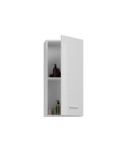 Hängeschrank >Venice< in Weiß Hochglanz - 37x77x22cm (BxHxT)
