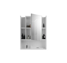 Badezimmerspiegelschrank >Venice< in Weiß Hochglanz - 60x77x19cm (BxHxT)