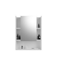 Badezimmerspiegelschrank >Venice< in Weiß Hochglanz - 60x77x19cm (BxHxT)