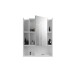Badezimmerspiegelschrank >Venice< in Weiß Hochglanz - 60x77x19cm (BxHxT)