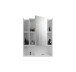 Badezimmerspiegelschrank >Venice< in Weiß Hochglanz - 60x77x19cm (BxHxT)